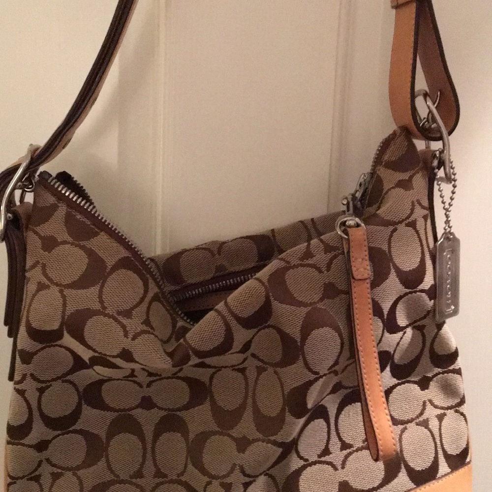 Coach Signature Convertible Bag 100% Authentic - Picture 3 of 4